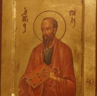 Икона Святого Апостола Павла, подаренная паломниками Воскресной школе для взрослых